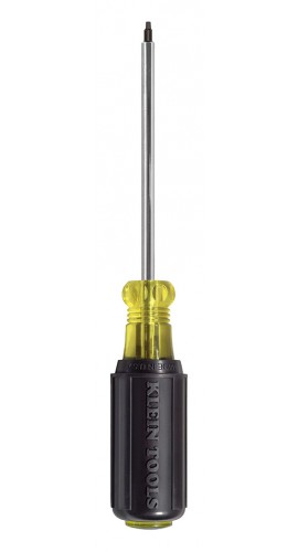 Klein Tools 663 Square Recess Screwdriver #3 with 4&amp;quot; shank-