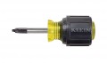 Klein Tools 668 #1 Square Recess Screwdriver, 1.5&quot; shank, 3.44&quot; L-