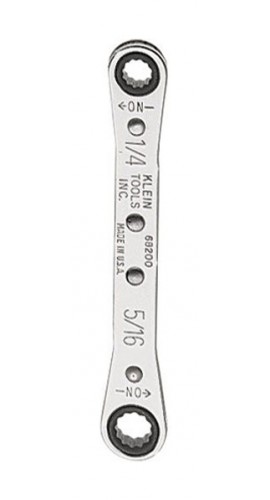 Klein Tools 68200 Ratcheting Box Wrench, 0.25 x 0.3125&quot;-