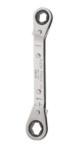 Klein Tools 68238 Reverse Ratcheting Box Wrench, 0.5 x 0.5625"-