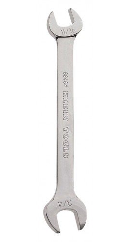 Klein Tools 68464 Open-End Wrench, 0.6875 and 0.75&quot; ends-