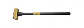 Klein Tools 7HBRFRH04 Brass Sledgehammer, 16", 4 lb head-