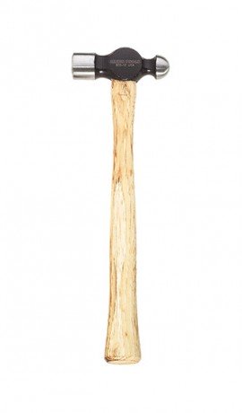 Klein Tools 803-24 Ball Peen Hammer, hickory, 15&quot;-