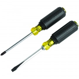 Klein Tools 85742 Cushion-Grip Screwdriver Set, <sup>3</sup>&amp;frasl;<sub>16</sub> Cabinet, #2 Phillips-