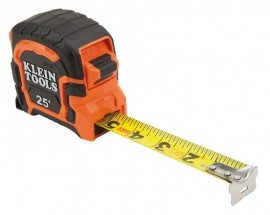 Klein Tools 86125 Tape Measure 25&#039; Single-Hook-