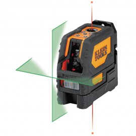 Klein Tools 93LCLGR Rechargeable Self-Leveling Green Cross-Line Laser Level with Red Plumb-
