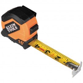 Klein Tools 9516 Tape Measure, 16-Foot Compact, Double-Hook-
