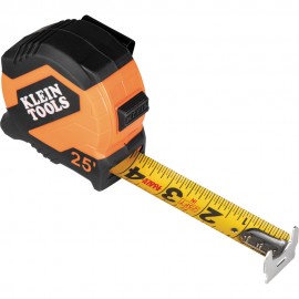 Klein Tools 9525 Tape Measure, 25-Foot Compact, Double-Hook-