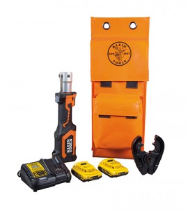 Klein Tools BAT207T1 Battery-Operated Crimper, BG die/D3 groove, 2 Ah battery-