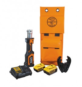 Klein Tools BAT207T234H Battery-Operated Crimper, 0+ die head, 4 Ah battery-