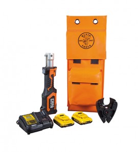 Klein Tools BAT207T3 Battery-Operated Cutter, copper/aluminum, 2 Ah battery-