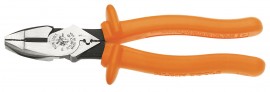 Klein Tools D213-9NE-CR-INS Insulated Cutting Crimping Pliers, 9&amp;quot;-