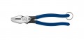 Klein Tools D213-9NETT High-Leverage Side-Cutting Pliers, tether ring-