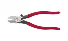 Klein Tools D227-7C Spring-Loaded Diagonal-Cutting Pliers, plastic cutting, 7&quot;-