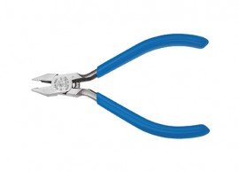 Klein Tools D230-4C Electronics Nickel Ribbon Diagonal Cutting Pliers, 4&quot;-