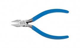 Klein Tools D244-5C Diagonal-Cutting Electronics Pliers with point nose, narrow jaw, 5&quot;-