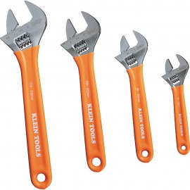 Klein Tools D5074 Extra-Capacity Adjustable Wrenches, 4-Piece-