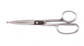 Klein Tools G758BP Straight Stainless Trimmer with ball point, 8&quot;-