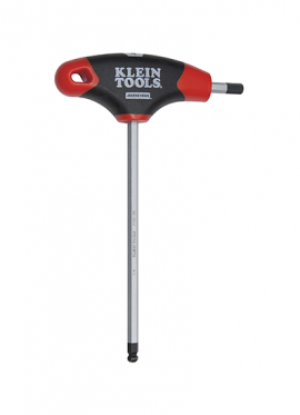 Klein Tools JTH6E15BE Journeyman Ball End Hex Key with T-handle, 0.375&quot;, 6&quot; blade-
