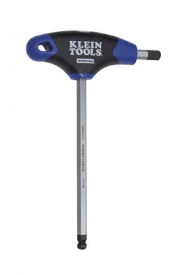 Klein Tools JTH6M6BE Journeyman Ball Hex Key with T-handle, 6 mm, 6&quot; blade-