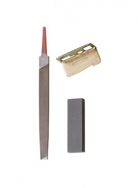 Klein Tools KG-2 Gaff Sharpening Kit, leather-