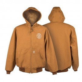 Klein Tools MBA00049-3 Carhartt Lineman Logo Hooded Jacket, X-large-