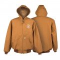 Klein Tools MBA00049-4 Carhartt Lineman Logo Hooded Jacket, XX-large-