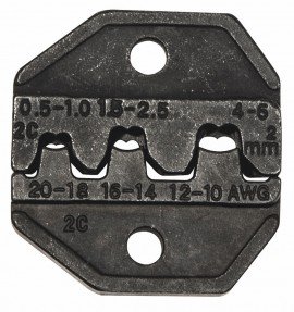 Klein Tools VDV205-036 Crimper Die for Non-Insulated and Open Barrel Terminals, 10 to 20 AWG-