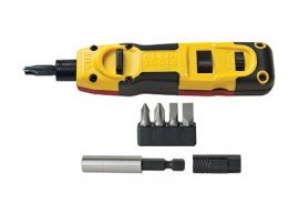Klein Tools VDV427-807 Punch Down Multi-Tool with 110/66 blade and WorkEnds kit-