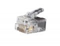 Klein Tools VDV826-600 Modular Telephone Plugs, RJ11 6 position 6 contact, 25-pack-