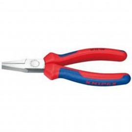Knipex 20 02 140 Flat Nose Pliers, 5.5", multi-component grips-
