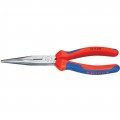 Knipex 2612200 Snipe Nose Side Cutting Pliers, 8", multi-component grips-