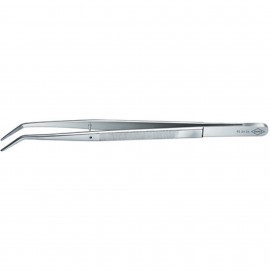 Knipex 92 34 36 Precision Tweezers, 6", 45&amp;deg; angle with centering pin-