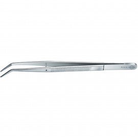 Knipex 923436 Precision Tweezers, 6", 45&amp;deg; angle with centering pin-