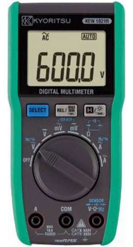 Kyoritsu 1021R Digital Multimeter, 6000 Count-