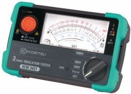 Kyoritsu 3431 Analogue Insulation Resistance Tester, 1000 V-