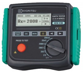 Kyoritsu 4106 Ground Resistance &amp; Resistivity Tester-