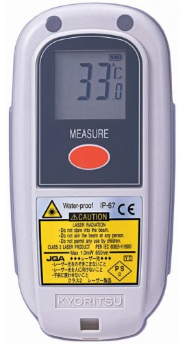 Kyoritsu 5510 Waterproof Handheld Infrared Thermometer-