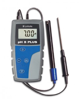 LaMotte 5-0035-01 pH 5 Meter with case, 0 to 14 pH-
