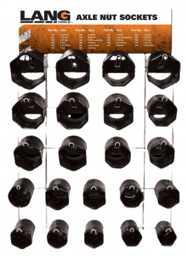 Lang Tools 1291 Axle Nut Socket Set, 22-Piece, with rack-