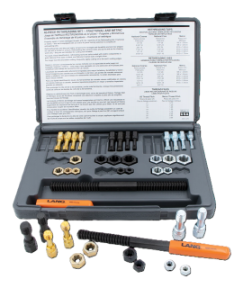 Lang Tools KH972 Thread Restorer Kit, 40-piece, SAE and Metric-
