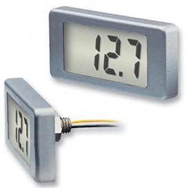 Lascar EMV 1200 2-Wire LCD Voltmeter with Single-Hole Mounting, 3 Digit-