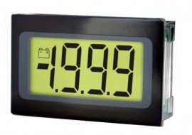 Lascar SP 400 Splash-Proof Ultra Low Profile LCD Voltmeter, 9-pin-