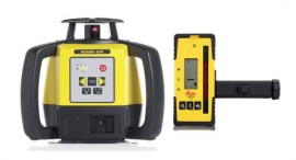 Leica 6011155 Rugby 640 Rotating Laser Interior Package with alkaline battery pack-