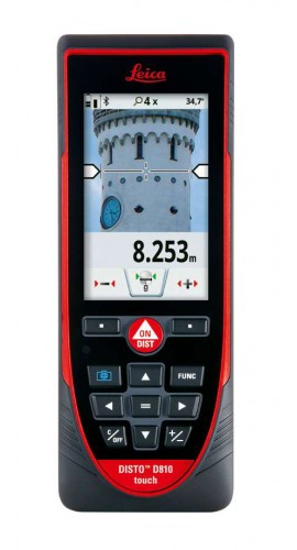 Leica 792297 Disto D810 Touch Laser Distance Meter, 0.16 to 656.2&#039;-