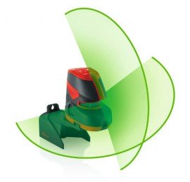 Leica Lino L2G+ Green Cross-Line Laser Level with a Dual Fan Angle of 180&amp;#xb0;-