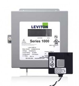 Leviton 1K120-1W VerifEye Series 1000 1P/2W Indoor Submeter Kit with Split-Core Current Transformer, 120 V, 100 A-