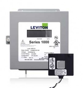 Leviton 1K120-4W VerifEye Series 1000 1P/2W Indoor Submeter Kit with Split-Core Current Transformer, 120 V, 400 A-