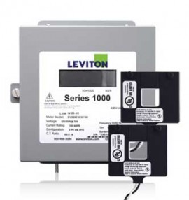 Leviton 1K240-4W VerifEye Series 1000 1P/3W Indoor Submeter Kit with 2 Split-Core Current Transformers, 120/240 V, 400 A-