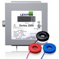 Leviton 2K480-1SW Indoor Three Phase Meter Kit, 277/480V, 100A with 3 Solid Core CTs-